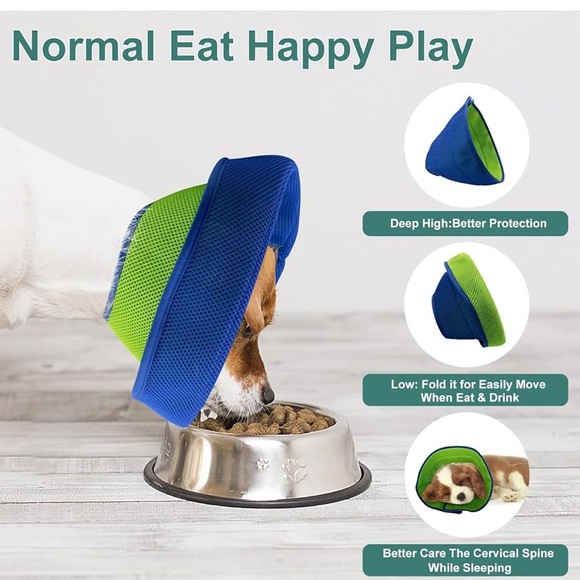 Dog Cone,Soft Dog Cone After Surgery Breathable Cone Collar SIZE XL - Picture 3 of 4